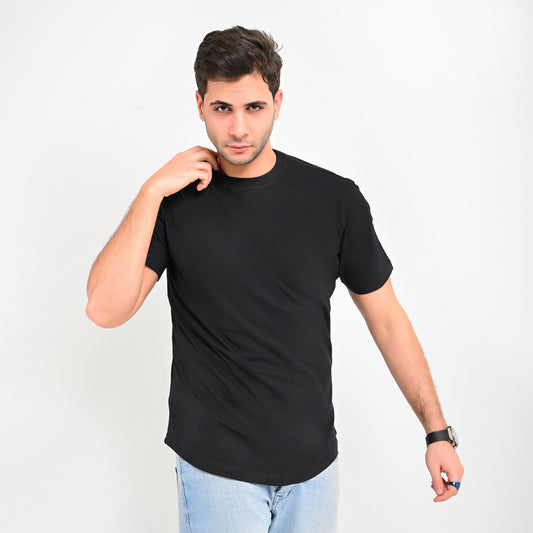 100% Soft cotton - curved T-shirt – Elite Collection
