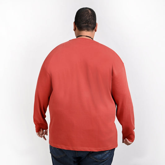 Over size basic printed t-shirt - Rise above