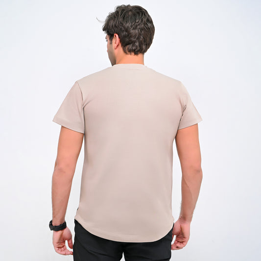 100% cotton - FIGURED CURVE T-SHIRT – Elite Collection