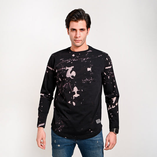 Winter Curved Tie dye T-shirt - Safari edition