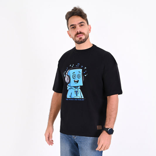 100% Cotton - Summer Boxy Tee - Super T - Music Lover