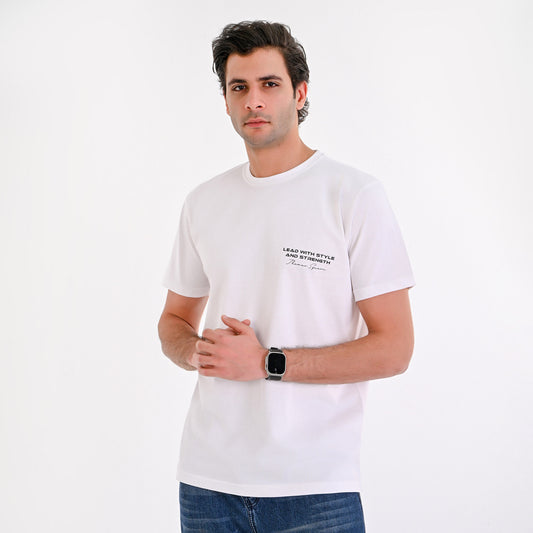 100% Soft Cotton Printed Summer Basic T-shirt - The Leader Tee