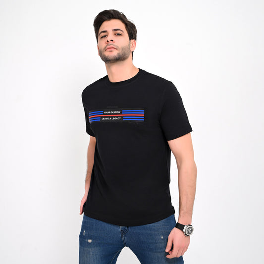 100% soft cotton printed Basic t-shirt- Retro