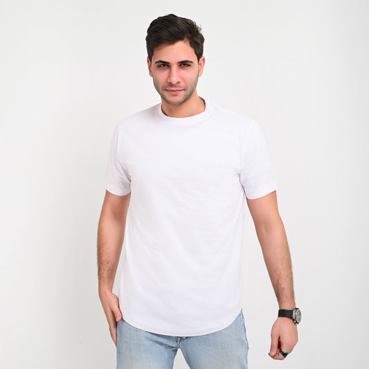 100% Soft cotton - curved T-shirt – Elite Collection