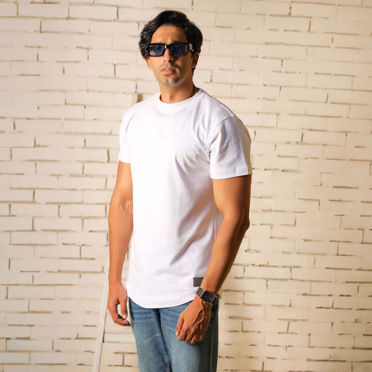 100% cotton - FIGURED CURVE T-SHIRT – Elite Collection