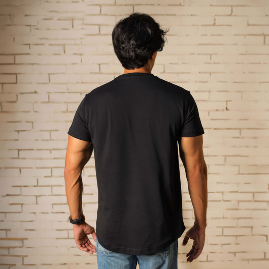 100% cotton - FIGURED CURVE T-SHIRT – Elite Collection