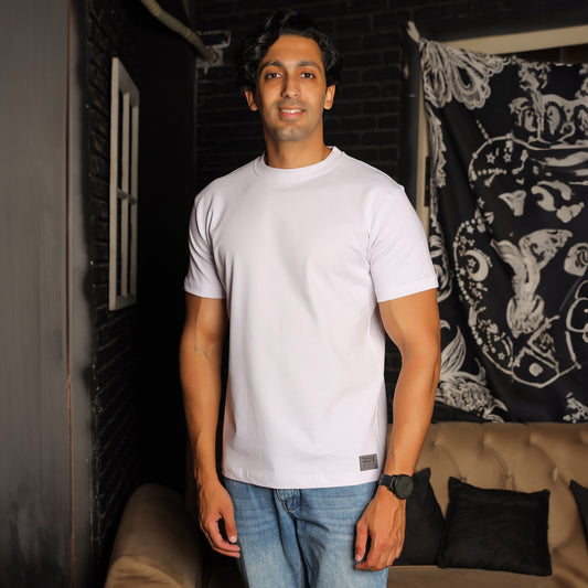 100% cotton - Figured Basic T-shirt – Elite Collection