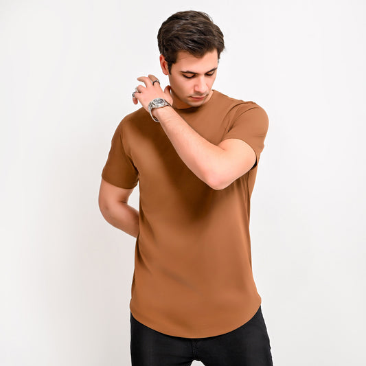 100% Soft cotton - curved T-shirt – Elite Collection