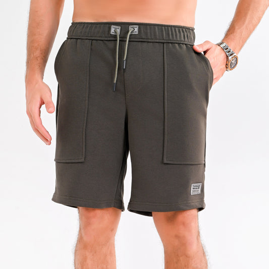 short With long pockets & Leather badge