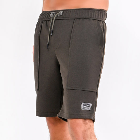 short With long pockets & Leather badge