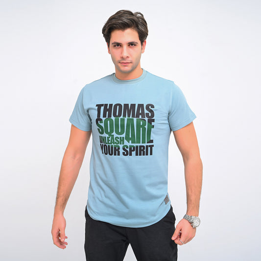 100% Cotton - Printed Curve T-shirt - Elite collection