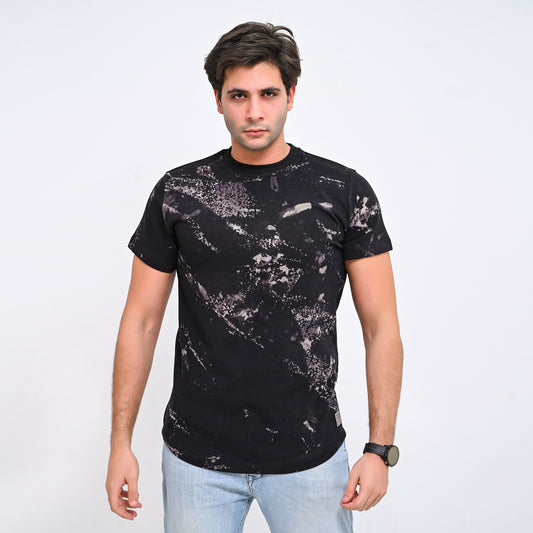 Thomas Square Curved Tie Dye T-shirt - Elite Collection