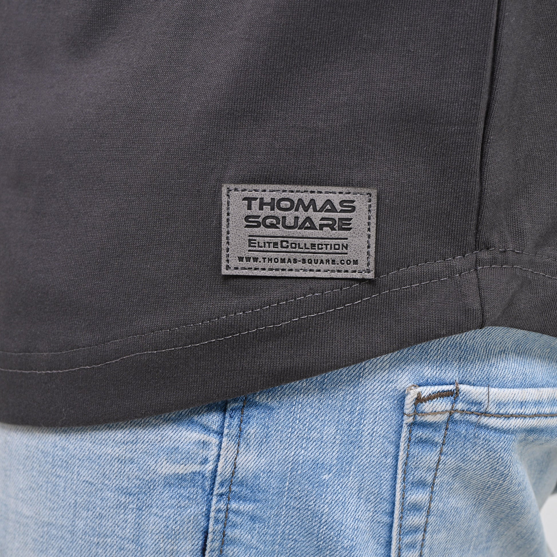 100% cotton FIGURED CURVE T-SHIRT – Elite Collection – Thomas-Square