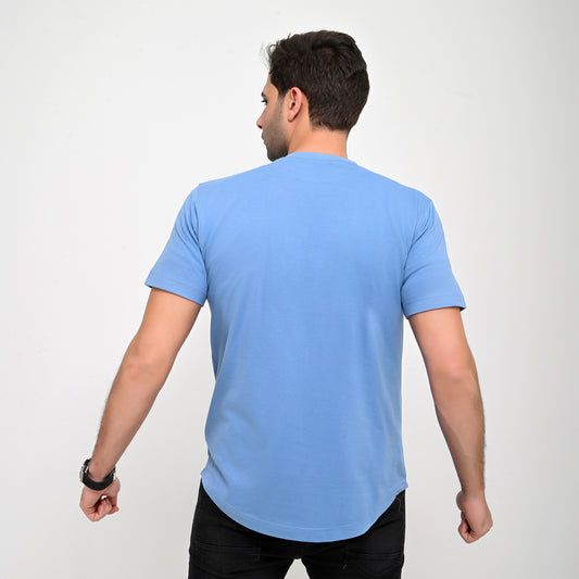 100% Soft cotton printed curved t-shirt VENI VIDI VICI