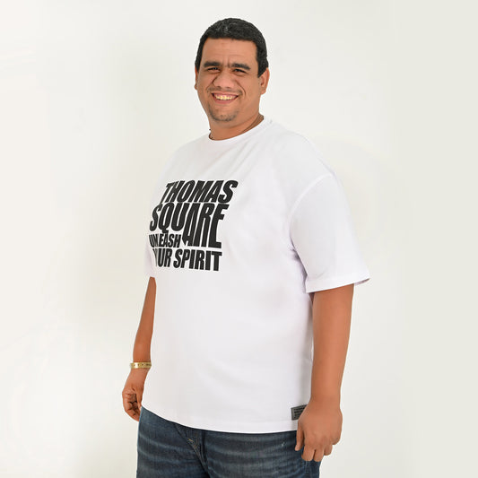 Thomas-Square - BIG-MAN Smart Oversize printed T-Shirt - 100% cotton - BIG-MAN collection