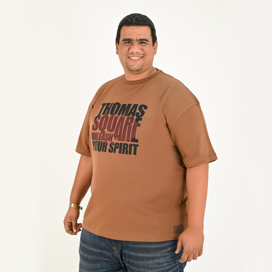 Thomas-Square - BIG-MAN Smart Oversize printed T-Shirt - 100% cotton - BIG-MAN collection