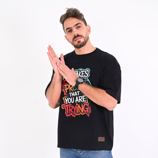 100% Cotton - Printed Summer Boxy Fit Tee –  The Proof - Elite Collection