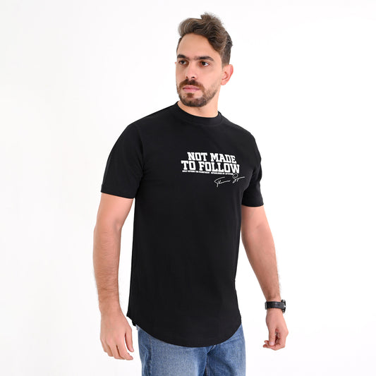 100% Soft cotton Printed summer curved t-shirt - Not made to follow