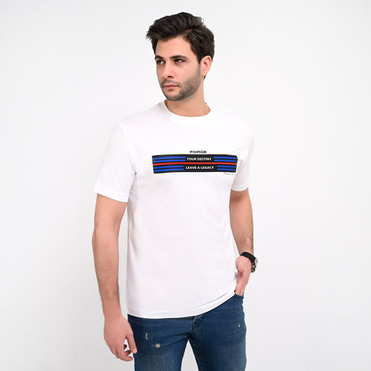 100% soft cotton printed Basic t-shirt- Retro