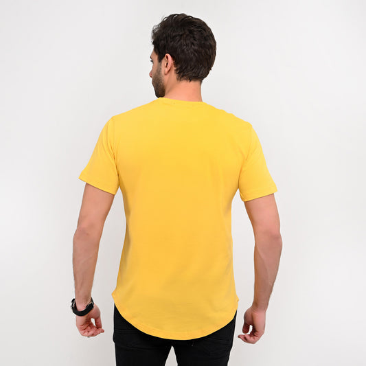 100% Soft cotton printed curved T-shirt, Thomas Signature