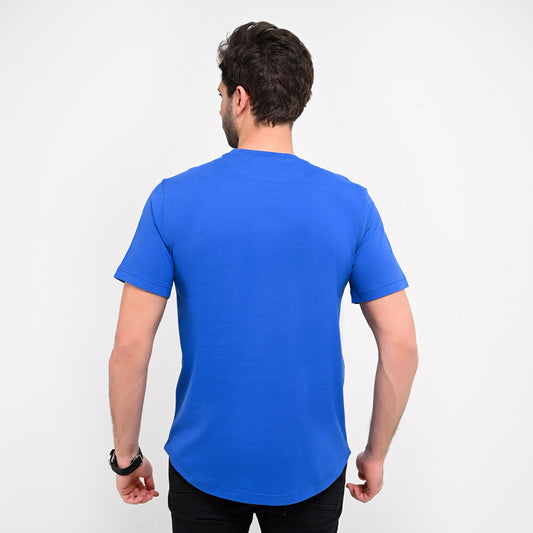 100% Soft cotton printed curved T-shirt, Thomas Signature