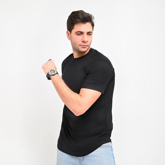 100% Soft cotton - curved T-shirt – Elite Collection