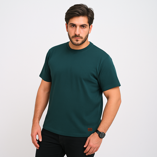 100% cotton - FIGURED CURVE T-SHIRT – Elite Collection