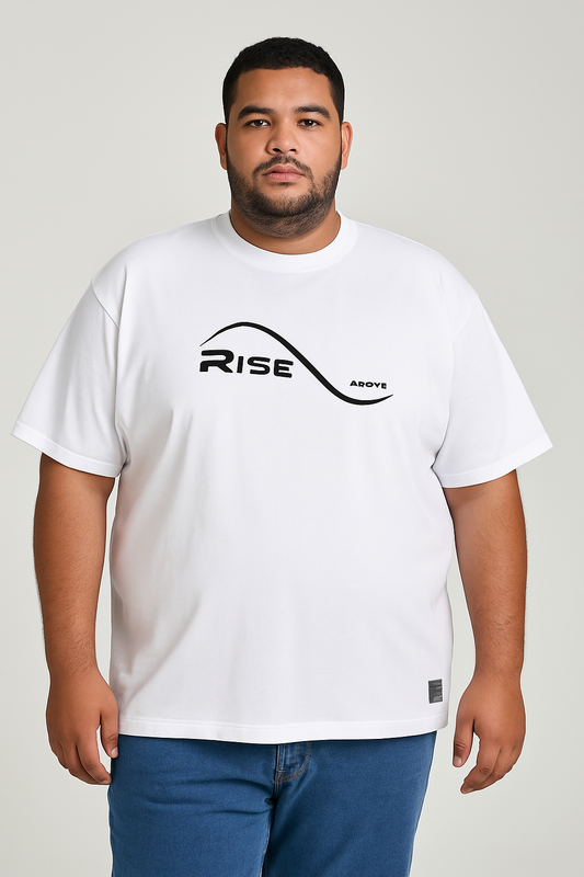Rise Above Printed | 3XL-5XL - Oversize Summer Basic