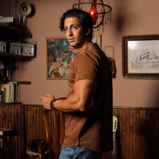 100% cotton - FIGURED CURVE T-SHIRT – Elite Collection